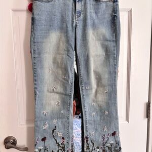 William Rast Blue Ankle Cropped Jeans